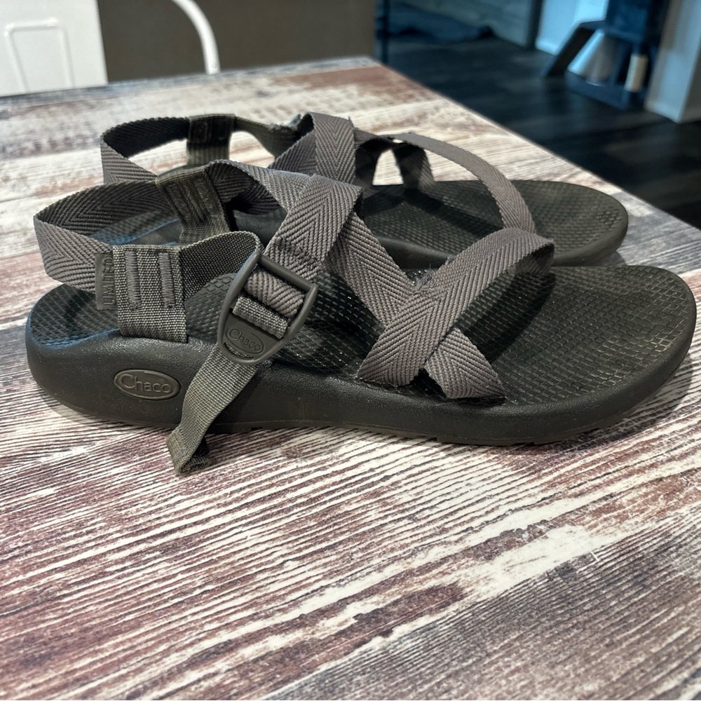 Chaco Dark Gray Strappy Sandals